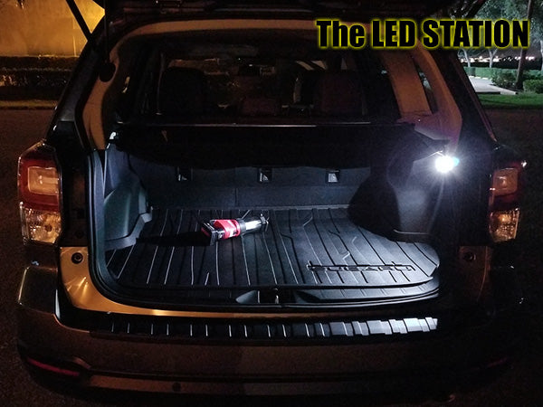 White LED Interior Map, Dome, Door, Trunk And License Plate Lights Kit For 14-18 Subaru Forester