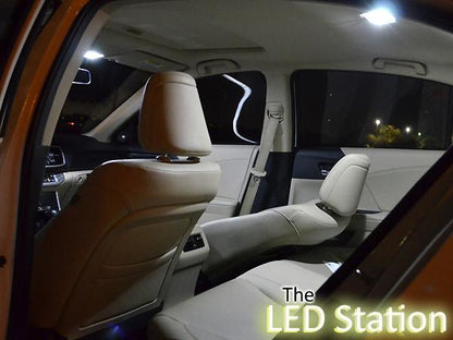 White LED Interior Interior, Door, Trunk And License Plate Lights For 2013-2017 Accord V6 Only