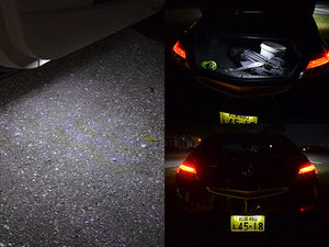 White LED Door Puddle, Trunk, and License Plate Light Kit 09-14 TL