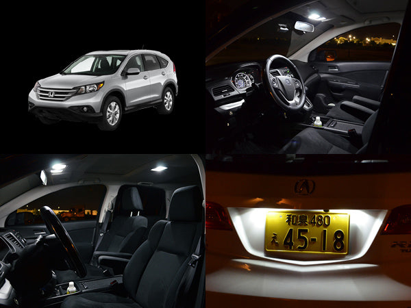 White SMD LED Interior and License Plate Lights Package For 2012-2016 Honda CRV