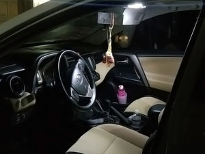 White LED Interior and License Plate Lights (Map, Dome, Trunk, Vanity and License Plate) For 2016-2018 Toyota RAV4