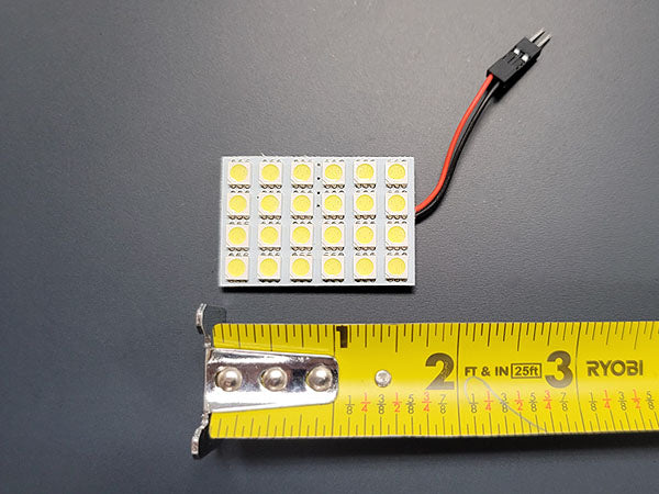 Led Inner Panel White SMD 24-LED Interior Light Panel with multiple adapters ...