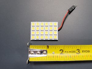 White SMD 24-LED Interior Light Panel with multiple adapters
