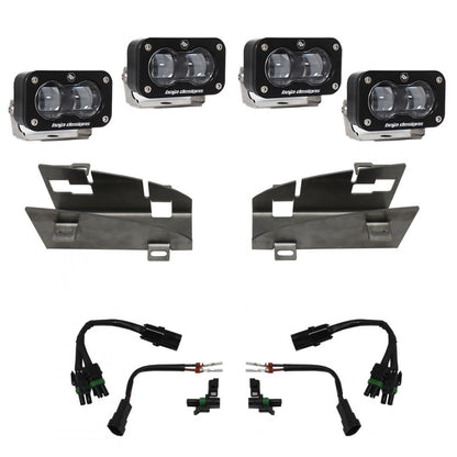 Baja Design S2 SAE Dual Fog Pocket LED Light Kit -Clear- for Ram 1500 Rebel 2023 | Ram 1500 2019-2020 | Ram 1500 TRX 2021-2023