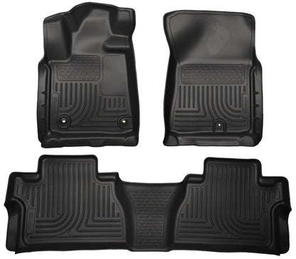 Husky Liners 14 Toyota Tundra Weatherbeater Black Front & 2nd Seat Floor Liners