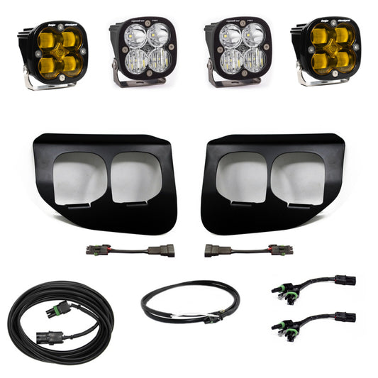 Baja Designs Squadron SAE/Pro Fog Pocket Light Kit Ford 2020-22 F-250/350 Super Duty