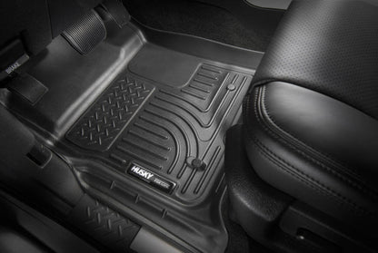 Husky Liners 07-11 Toyota Tundra Double/CrewMax Cab WeatherBeater Combo Black Floor Liners