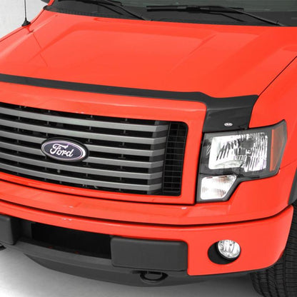 AVS 10-14 Ford F-150 SVT Raptor Aeroskin Low Profile Acrylic Hood Shield - Smoke