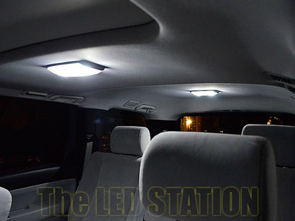 White LED Interior Mid/3rd Row Dome, Map, Door, Courtesy, Cargo And License Plate Lights Kit For 07-17 Toyota Sequoia