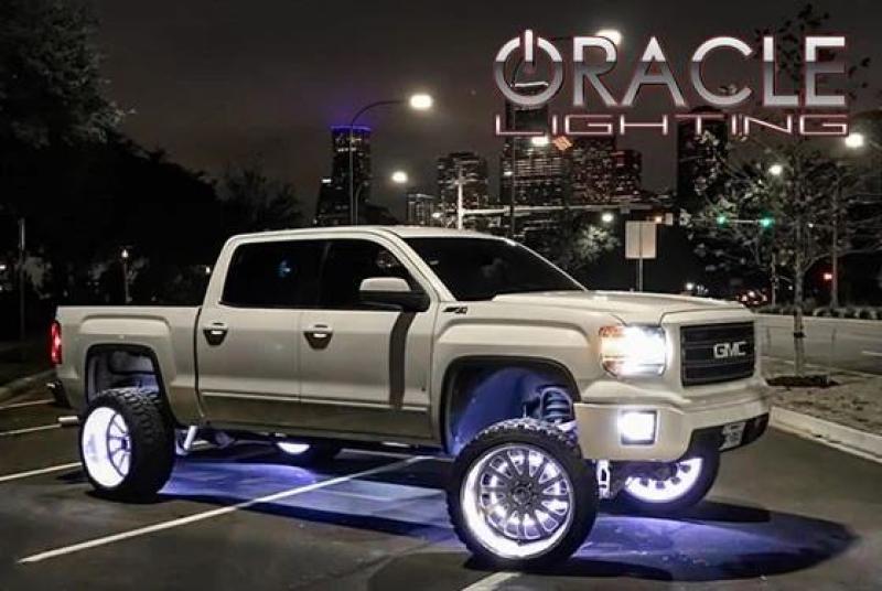 Oracle LED Illuminated Wheel Rings - Double LED - White